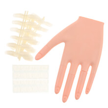1 Set Übungshand Für Acrylnägel Mit Flexiblen Kunsthand