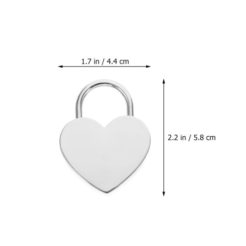 2 Sets Herzförmige Vorhängeschlösser Für 1