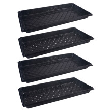 4St Dikgevormde Flowerpot Accessory Tray Voor