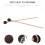 2St Marimba Hämmer Ahorn Schlagzeugmallets Premium 11