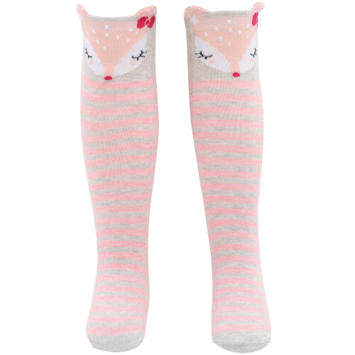 Ein Paar Langsocken Baumwolle Mit Tiernamenmuster 2