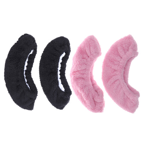 2 Paar Elastische Plüsch Überzieher Für Schlittschuhe S