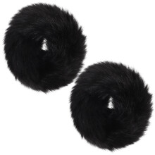 1 Paar Kunstpelz Armbündchen, Flauschige Handgelenk Wärmer