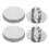 4Pcs Versatile Metal Cookie Cutters Baking Kit Silver Biscuit Mold Set 11