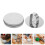4Pcs Versatile Metal Cookie Cutters Baking Kit Silver Biscuit Mold Set 10