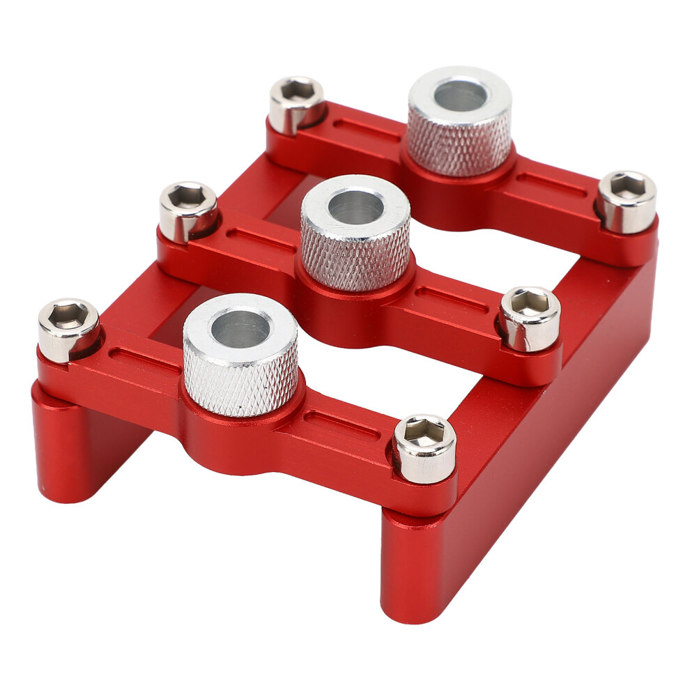 Self Centering Doweling Jig 90 Woodworking Locator Tool Aluminum Red 4331353547598
