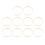 10Pcs Durable Light Yellow Bamboo DIY Embroidery Circles for Sewing 1