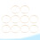 10Pcs Durable Light Yellow Bamboo DIY Embroidery Circles for Sewing 8