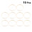 10Pcs Durable Light Yellow Bamboo DIY Embroidery Circles for Sewing 7