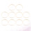 10Pcs Durable Light Yellow Bamboo DIY Embroidery Circles for Sewing 4