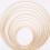 10Pcs Durable Light Yellow Bamboo DIY Embroidery Circles for Sewing 10