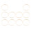 10Pcs Durable Light Yellow Bamboo DIY Embroidery Circles for Sewing 6