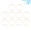 10Pcs Durable Light Yellow Bamboo DIY Embroidery Circles for Sewing 3