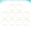10Pcs Durable Light Yellow Bamboo DIY Embroidery Circles for Sewing 5