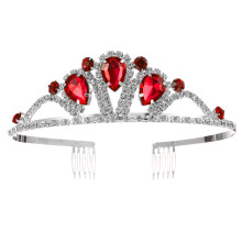 1St Rood Kristallen Tiara Bruid Haarband