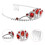 1St Rood Kristallen Tiara Bruid Haarband 4