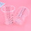 4Stk 600Ml Transparenter Kunststoff Messbecher Für Ölfarben 4
