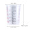 4Stk 600Ml Transparenter Kunststoff Messbecher Für Ölfarben 2