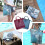 2Stück Blumenmuster Strandtasche Für Schuhe Badeanzug 4