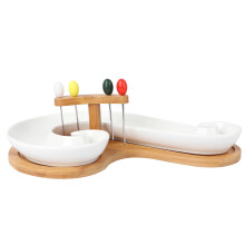 Ceramic Snack Tablett Für Dim Sum Trockenfrüchte Und Dessert