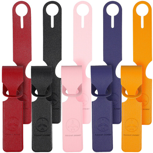 10Pz Tag Valigia in Pelle PU Per Viaggio 2