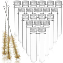 1 Set Kunststoff Reagenzgläser Transparent Mit Reinigungsbürsten