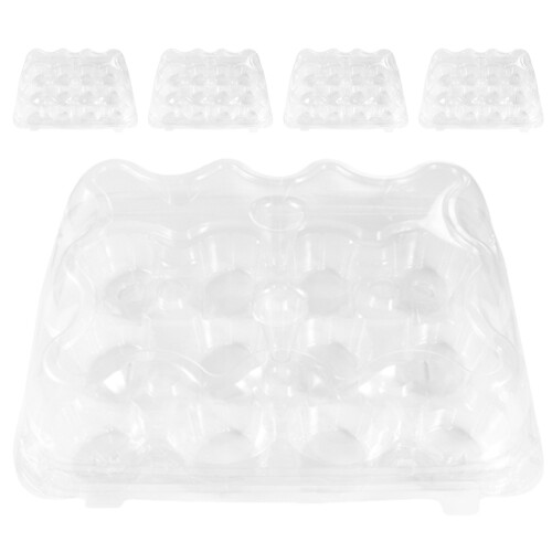5Stk. Transparente Mehrfach-Grid Muffin Box Cupcake Behälter 1