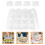 5Stk. Transparente Mehrfach-Grid Muffin Box Cupcake Behälter 3