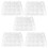 5Stk. Transparente Mehrfach-Grid Muffin Box Cupcake Behälter 6
