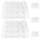 5Stk. Transparente Mehrfach-Grid Muffin Box Cupcake Behälter 8