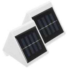2Stk 4Led Zaun Wandlampe Außen Warmweiß