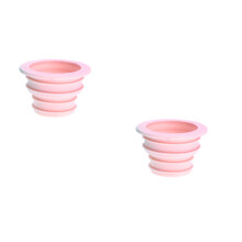 12St Teleskopierbarer Silikon-Spülbecken- Für Bad (Pink)