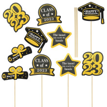 1 Set Abschlussball Themen Cupcake Toppers Karten Vaseneinlage