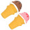 2Stk Simuliertes Eiscreme Modell, Dessert Display Requisite 9