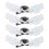 4Stk. Schuhclips Abnehmbar Silber 9