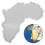 White Silicone Africa Map Casting Mold DIY Craft Mold for Crafts 6