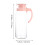 Große Wasserflasche Dichter Becher Multifunktions 1400 Ml 2