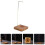 Brown Ceramic Copper Hanging Reverse Incense Stick Holder for Home 6