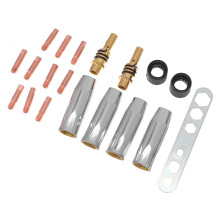 19 Teile Set Schweißpistolen Zubehör 0,8 Mm Spitze Düse Diffusor Adapter