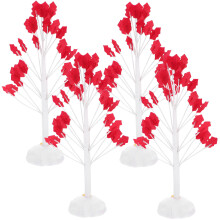 4Stk Desktop Baum Statue DIY Draht Modell Tischdekoration