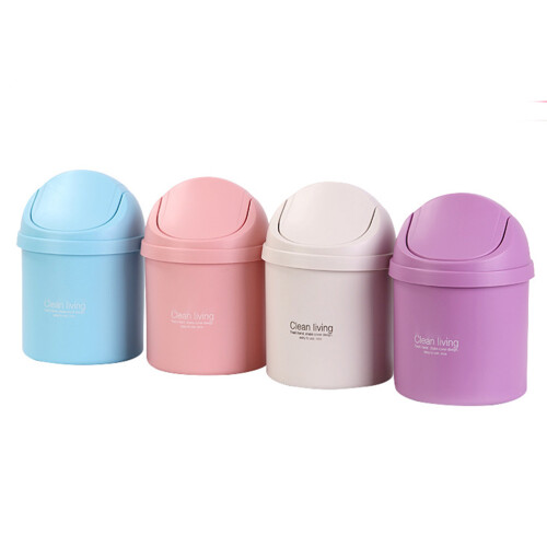 Desktop Müllbox Mit Deckel Reinigungsbehälter Mini Mülleimer Organizer