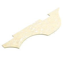 Hellgelber PVC-Bass-Pickguard Klein-Schutzplatte 25 cm Musikalische Zubehörartikel