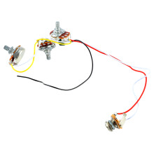 Elektrikgitarrenkabelsatz GU107, Metall, vorausverdrahtet, 3 cm Länge