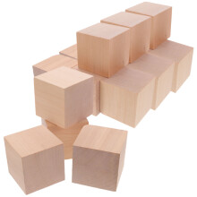 30Stk Unlackierte Holzwürfel Naturholz Für Basteln Und Mathematik
