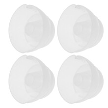 4Pcs Sturdy Silicone Hearing Aid Domes Comfortable White Accessory