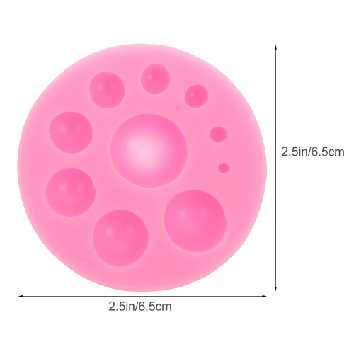 2Stk Runde, Perlenförmige Silikonformen Für 1