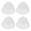 4Pcs Sturdy Silicone Hearing Aid Domes Comfortable White Accessory 3