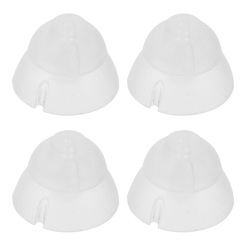 4Pcs Sturdy Silicone Hearing Aid Domes Comfortable White Accessory 2