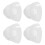 4Pcs Sturdy Silicone Hearing Aid Domes Comfortable White Accessory 2