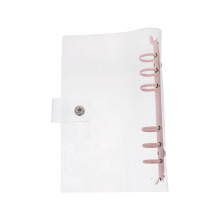 1St Praktischer Transparenter PVC Einband Für Loseblatt-Notizbuch